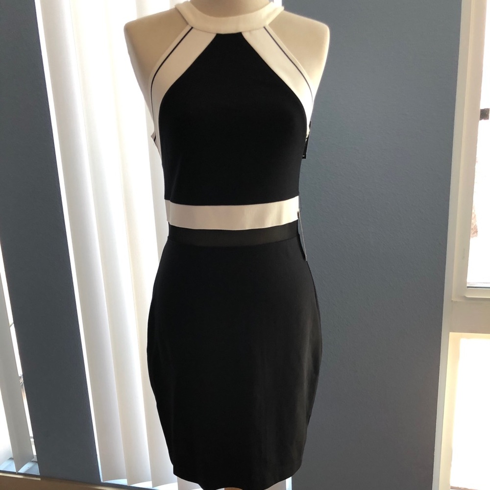 NWT✨Express Black and Ivory Dress size SP